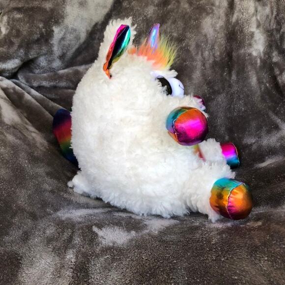 Llama Unicorn Plush Rainbocorns Rainbow Heart White Stuffed Pride Month Toy - Picture 7 of 14